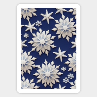 Christmas Seamless Pattern - Snowflakes #2 Sticker